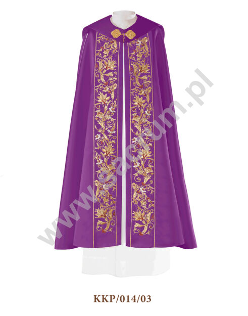 Kapa fioletowa eucharystyczna monogram 