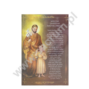 Obrazki / pocztówki ze św. Józefem, 10x15 cm , 100 szt, 018