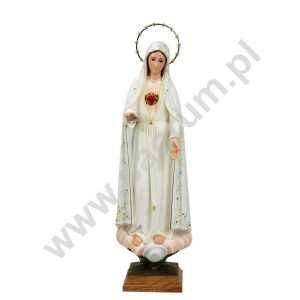 Oryginalna figura Matki Bożej Fatimskiej Serce z Portugalii ze szklanymi oczami 3080, wysokość 88 cm