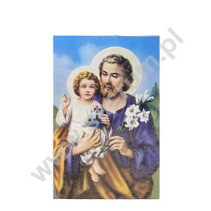 Obrazki / pocztówki 10x15 cm, ze św. Józefem, 100 szt. Nr 013