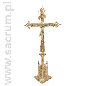 Krzyż mosiężny 20-203, wysokość 70 cm
