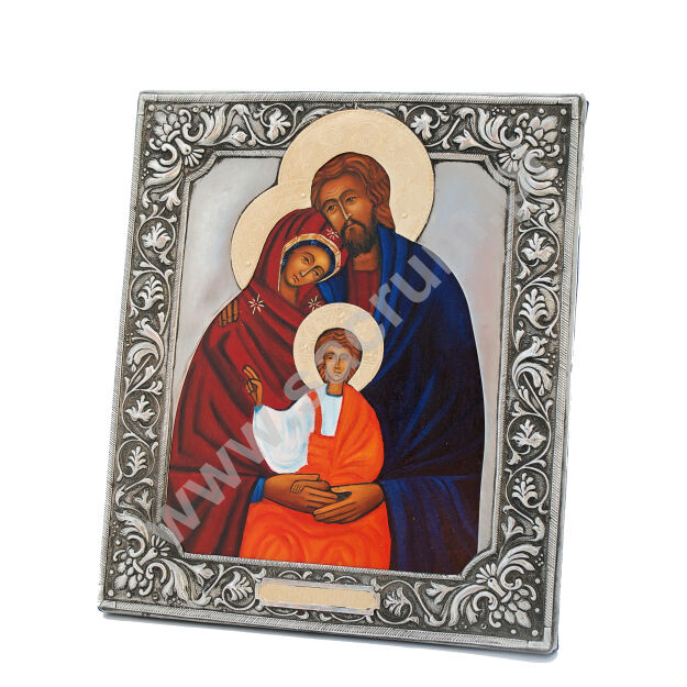 Ikona z metaloplastyki - Święta Rodzina 43-026, 26x30 cm
