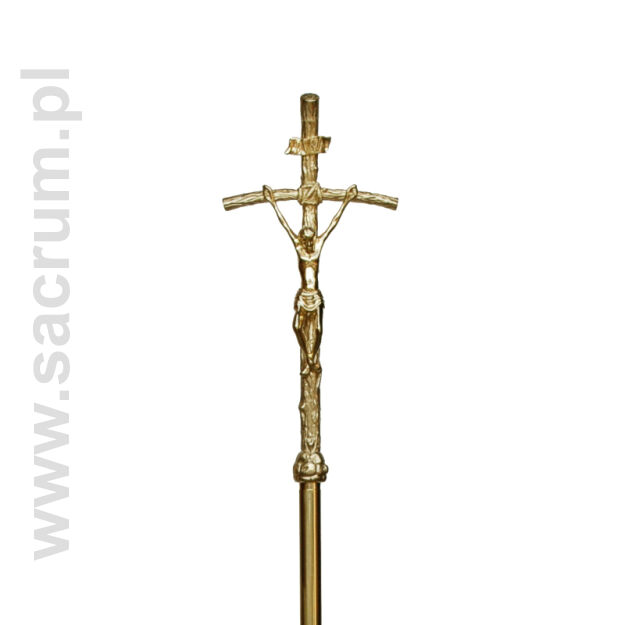 Krzyż procesyjny z podstawą, wysokość 197 cm