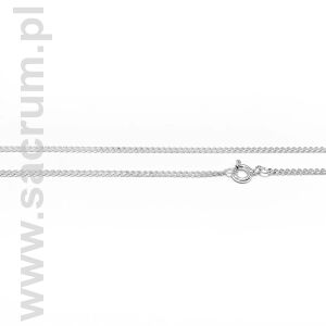 Łańcuszek komunijny, srebrny, pojedynczy splot, 50 cm