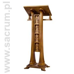 Pulpit drewniany pod ewangeliarz z 4 Ewangelistami