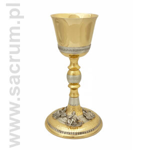 Kielich liturgiczny złocony 08-701, wysokość 24 cm