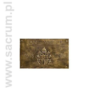 Tabliczka Święty Jan Paweł II 658Z 31x19,5cm