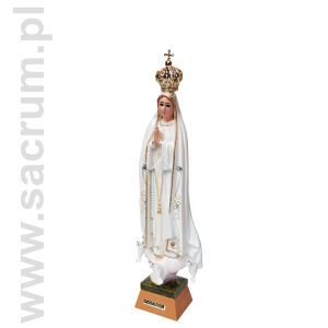 Oryginalna figura Matki Bożej Fatimskiej z Portugalii ze szklanymi oczami, wysokość 25 cm 1033