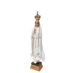 Oryginalna figura Matki Bożej Fatimskiej z Portugalii ze szklanymi oczami, wysokość 25 cm 1033