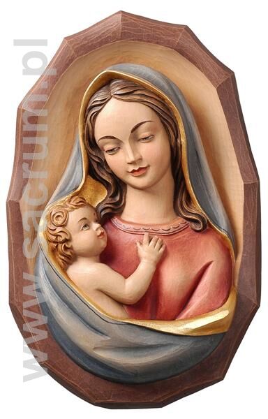 Matka Boża z Dzieciątkiem, płaskorzeźba 32-191000 (color) - różne wielkości