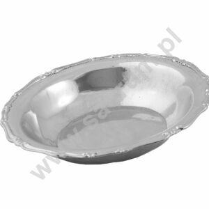   Taca lavabo mosiężna niklowana 02-374n, śr. 27 cm, gł. 5 cm.