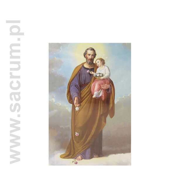 Obrazki / pocztówki 10x15 cm, ze św. Józefem, 100 szt. Nr 003
