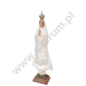 Oryginalna figura Matki Bożej Fatimskiej z Portugalii ze szklanymi oczami 1025, wysokość 28 cm