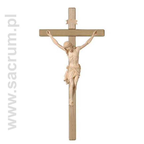Drewniany Korpus Chrystusa na Krzyżu 32-721000 (natural) - różne wielkości 
