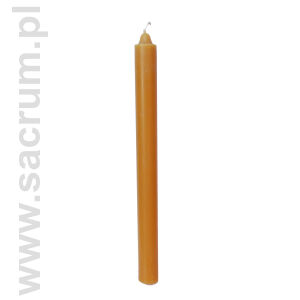 Naturalna świeca woskowo - parafinowa 0,24 kg - wysokość 35 cm, średnica 3 cm