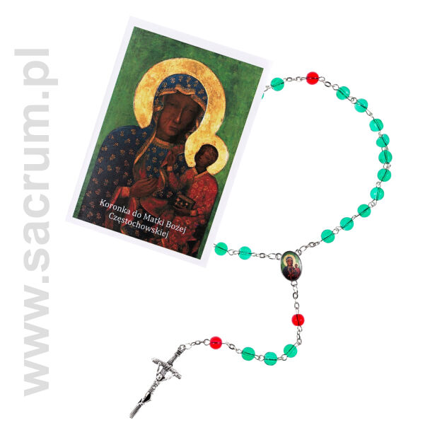 Koronka do Matki Bożej Częstochowskiej - instrukcja modlitwy R1237