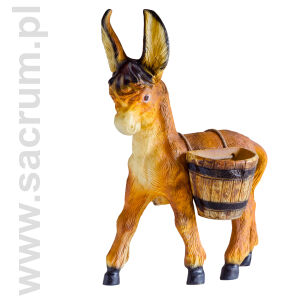 Figura do szopki - Osiołek brązowy c224 (wys. 75 cm, długość 60 cm)