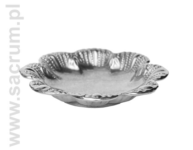 Lavabo mosiężne małe, misa do chrztu, śr. 12 cm, 80-285n