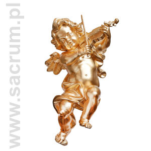 Anioł drewniany złocony 60 cm