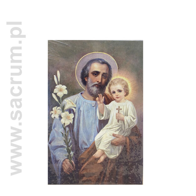 Obrazki / pocztówki 10x15 cm, ze św. Józefem, 100 szt. Nr 009